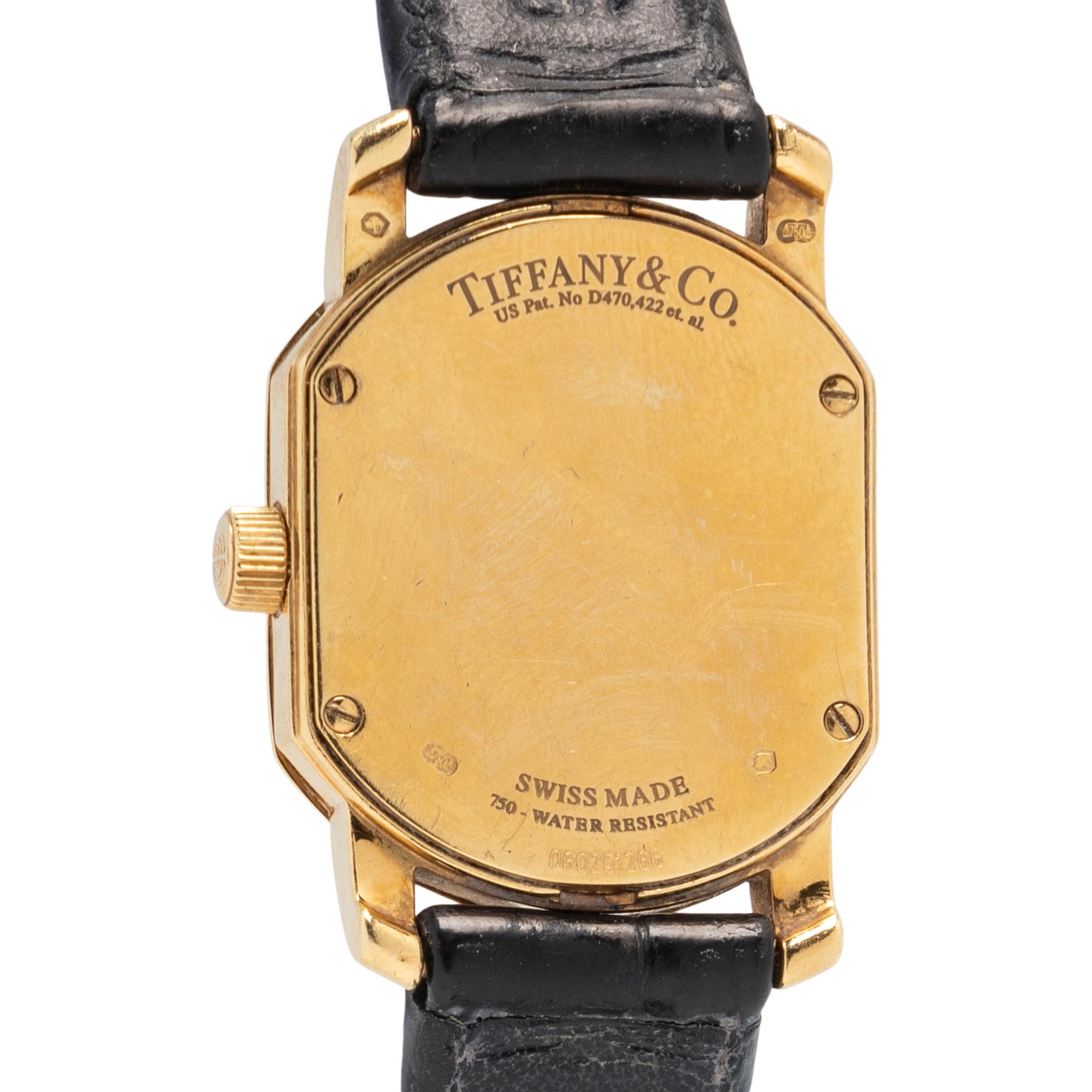 TIFFANY & CO., YELLOW GOLD WATCH