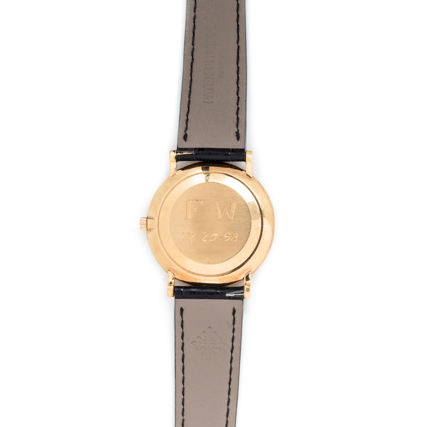 PATEK PHILIPPE, 18K YELLOW GOLD REF. 3919 'CALATRAVA' WRISTWATCH