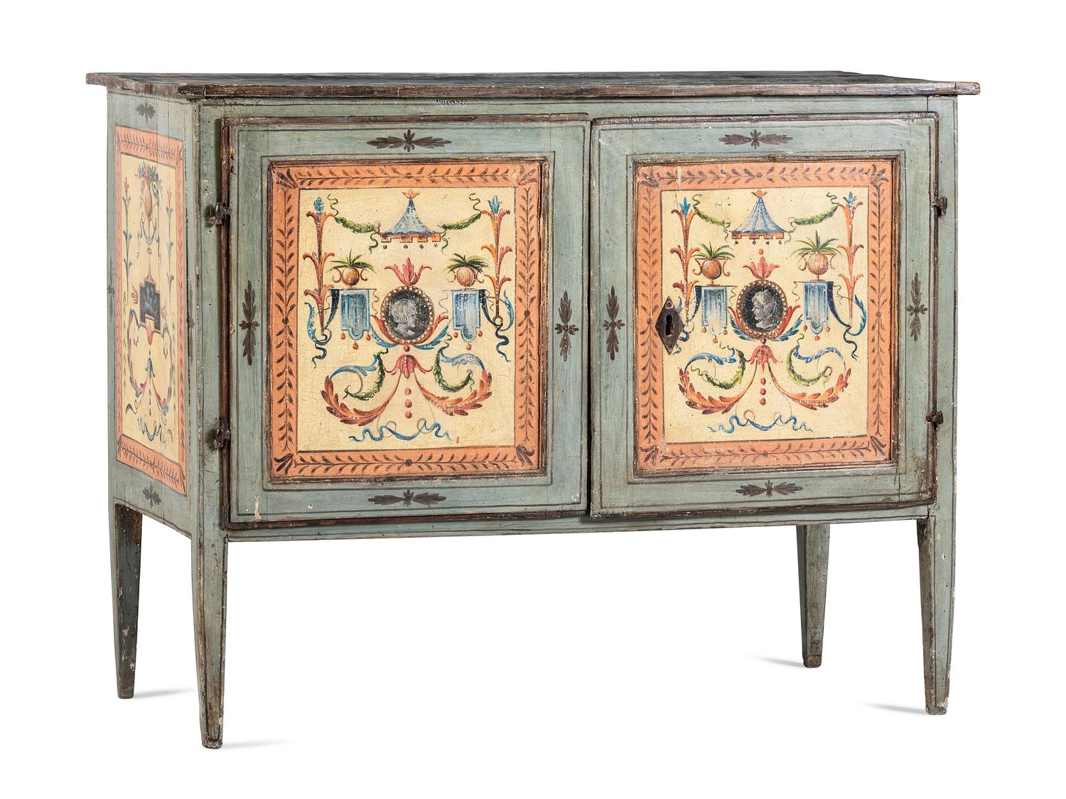An Italian Painted Cabinet