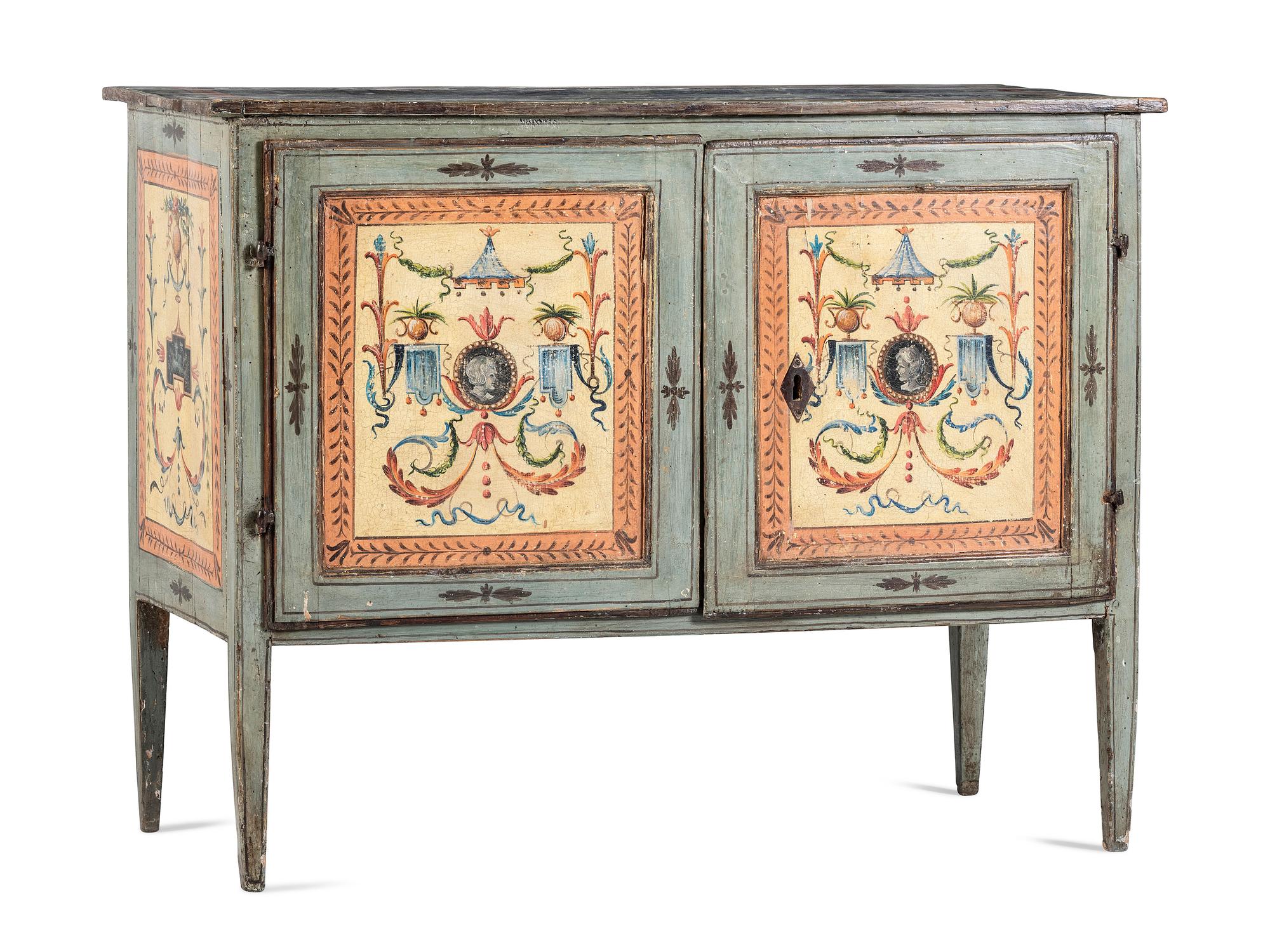 An Italian Painted Cabinet