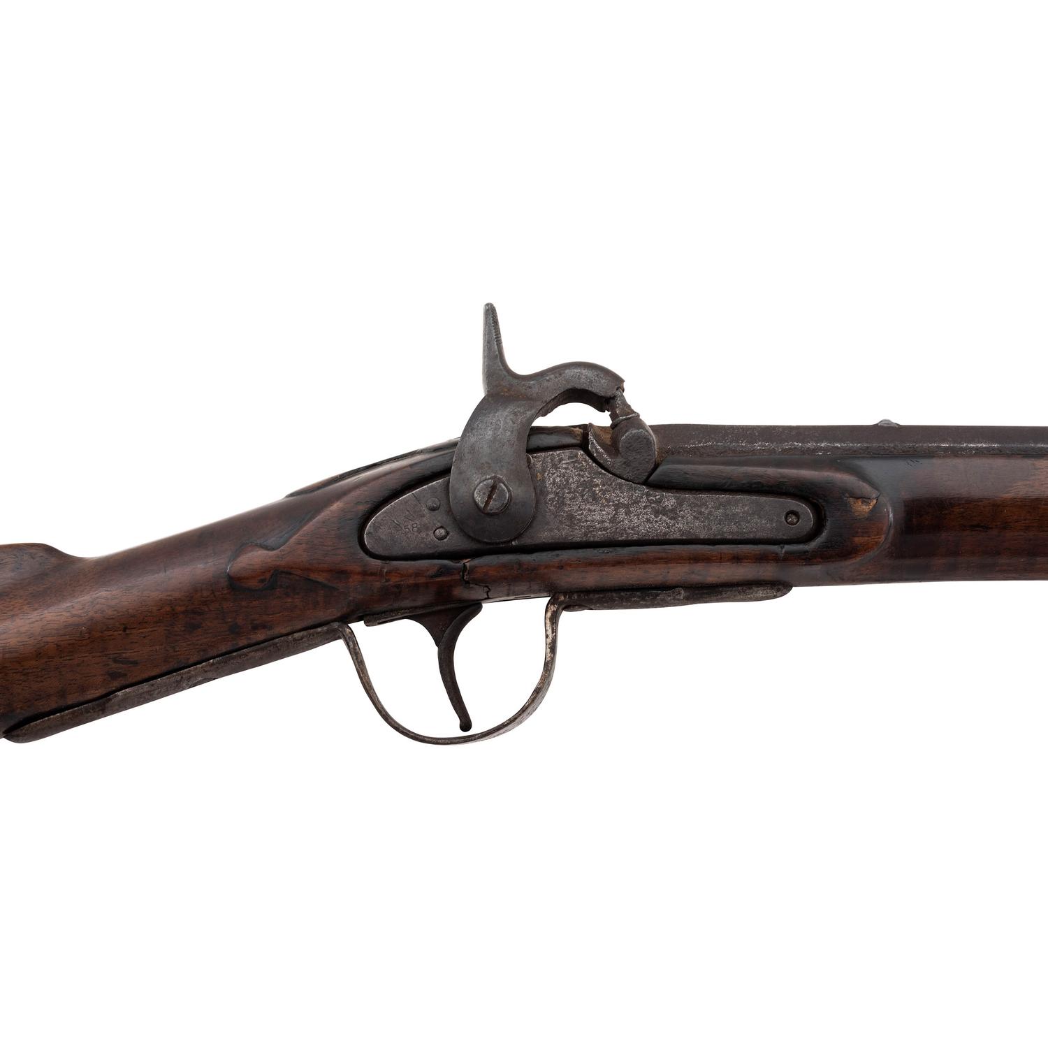Period Modified Percussion Northwest Trade Gun with Unfinished U.S. Model 1855 Lock