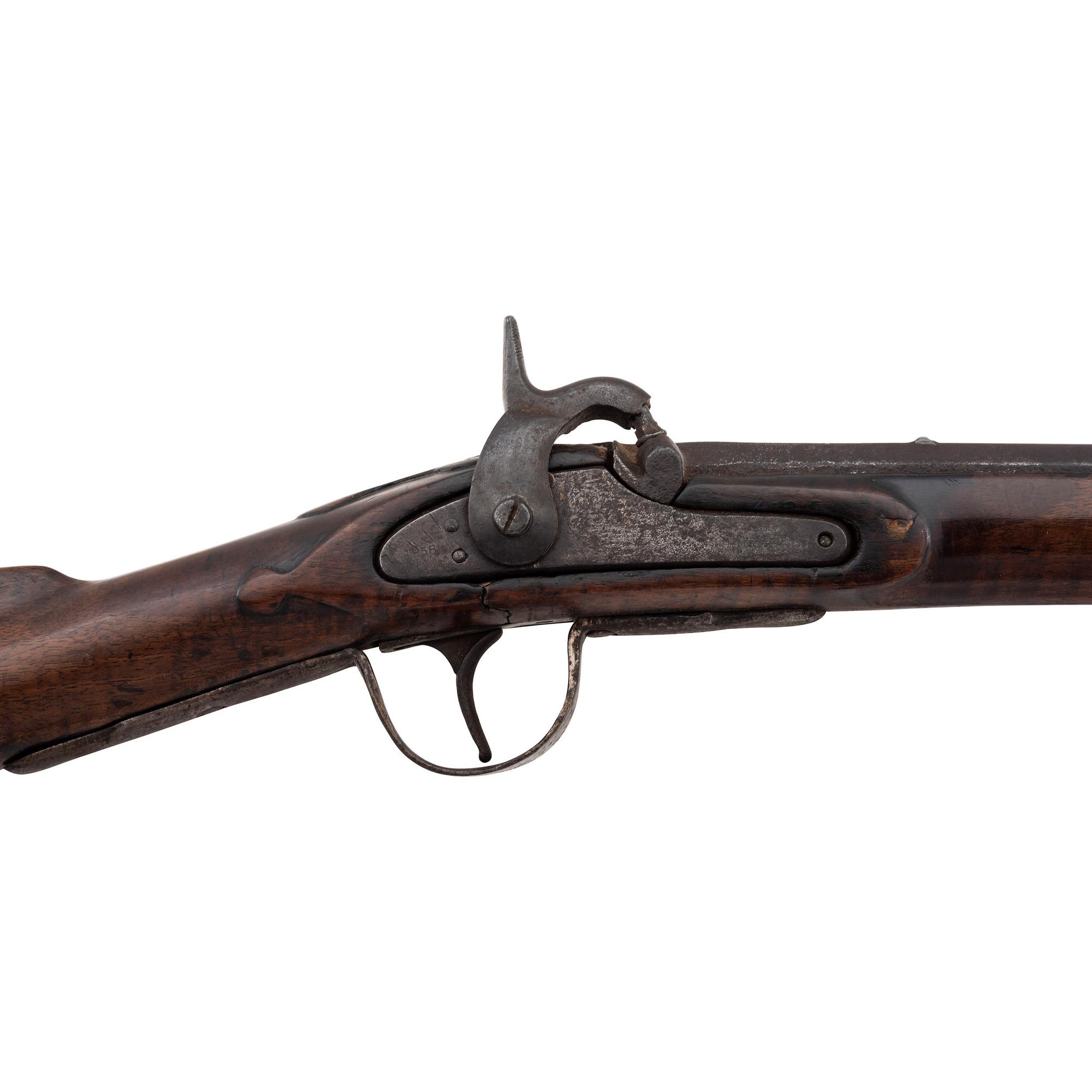 Period Modified Percussion Northwest Trade Gun with Unfinished U.S. Model 1855 Lock