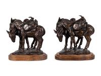 Two Works: Two Pack Mules , edition 5/500 and 20/500