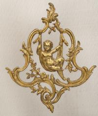 A Louis XV Style Gilt Bronze Fire Screen