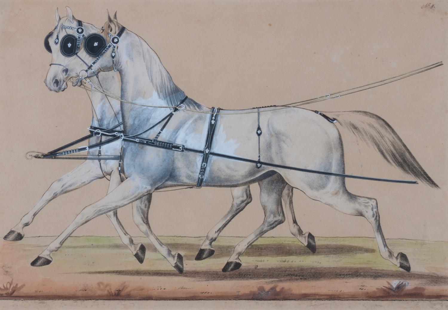 Artist Unknown, (19th century), Pair of Horses, 1880
