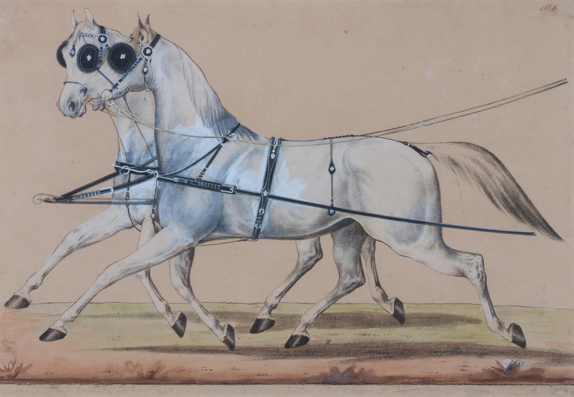 Artist Unknown, (19th century), Pair of Horses, 1880
