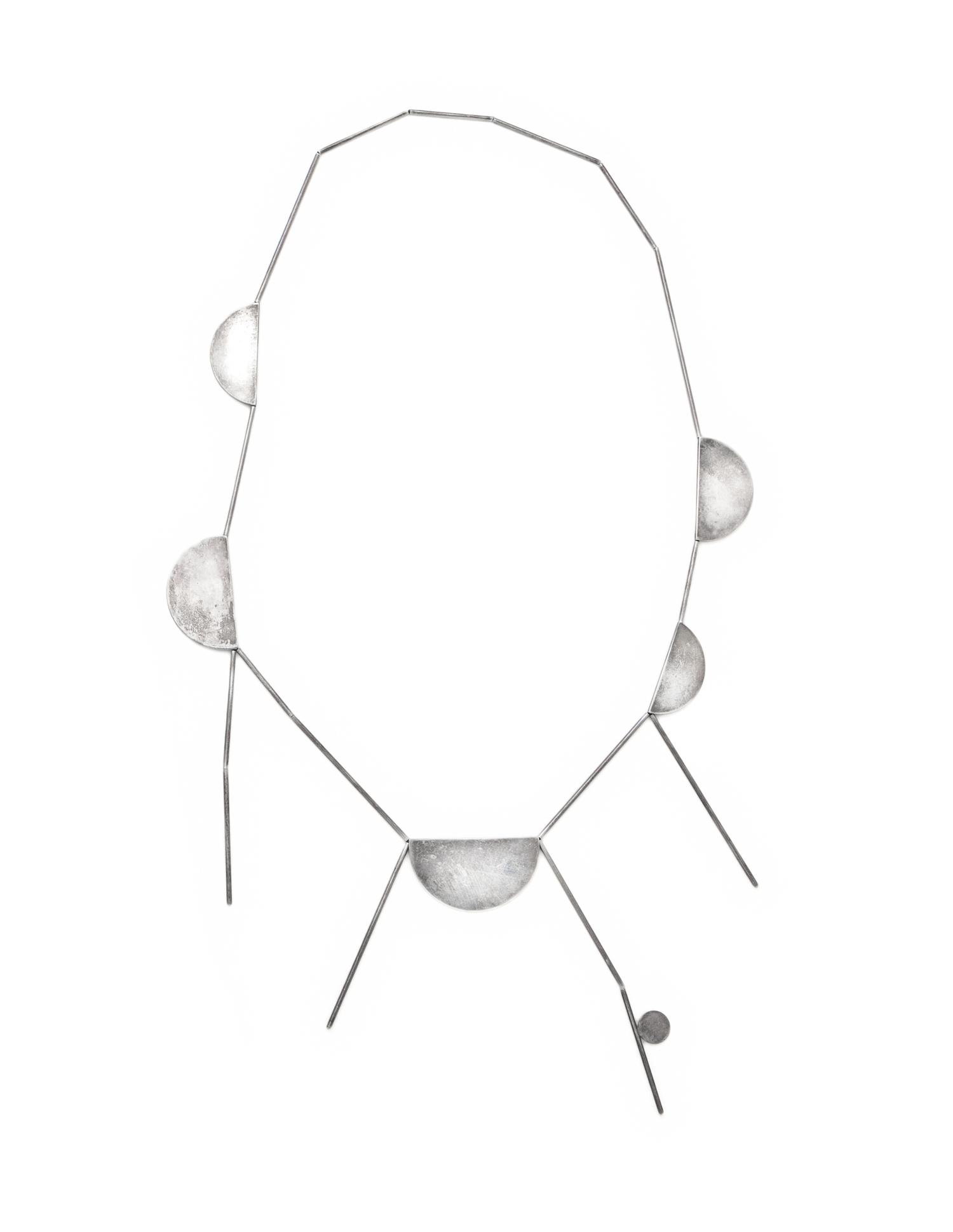 BETTY COOKE, MODERNIST, THREE STERLING SILVER NECKLACES
