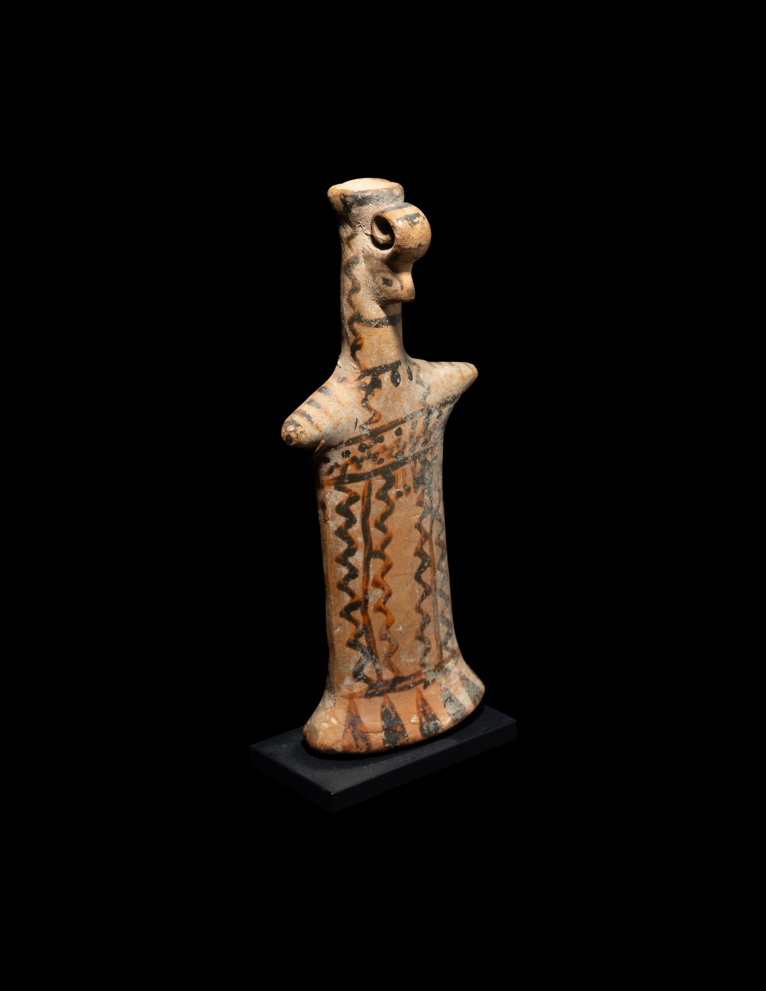 A Boeotian Terracotta Votive Figure of a Goddess
