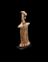 A Boeotian Terracotta Votive Figure of a Goddess