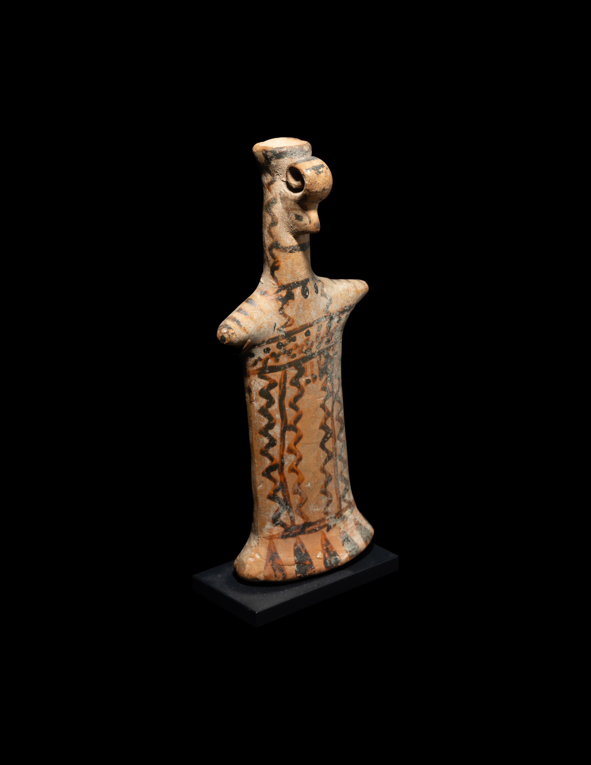 A Boeotian Terracotta Votive Figure of a Goddess