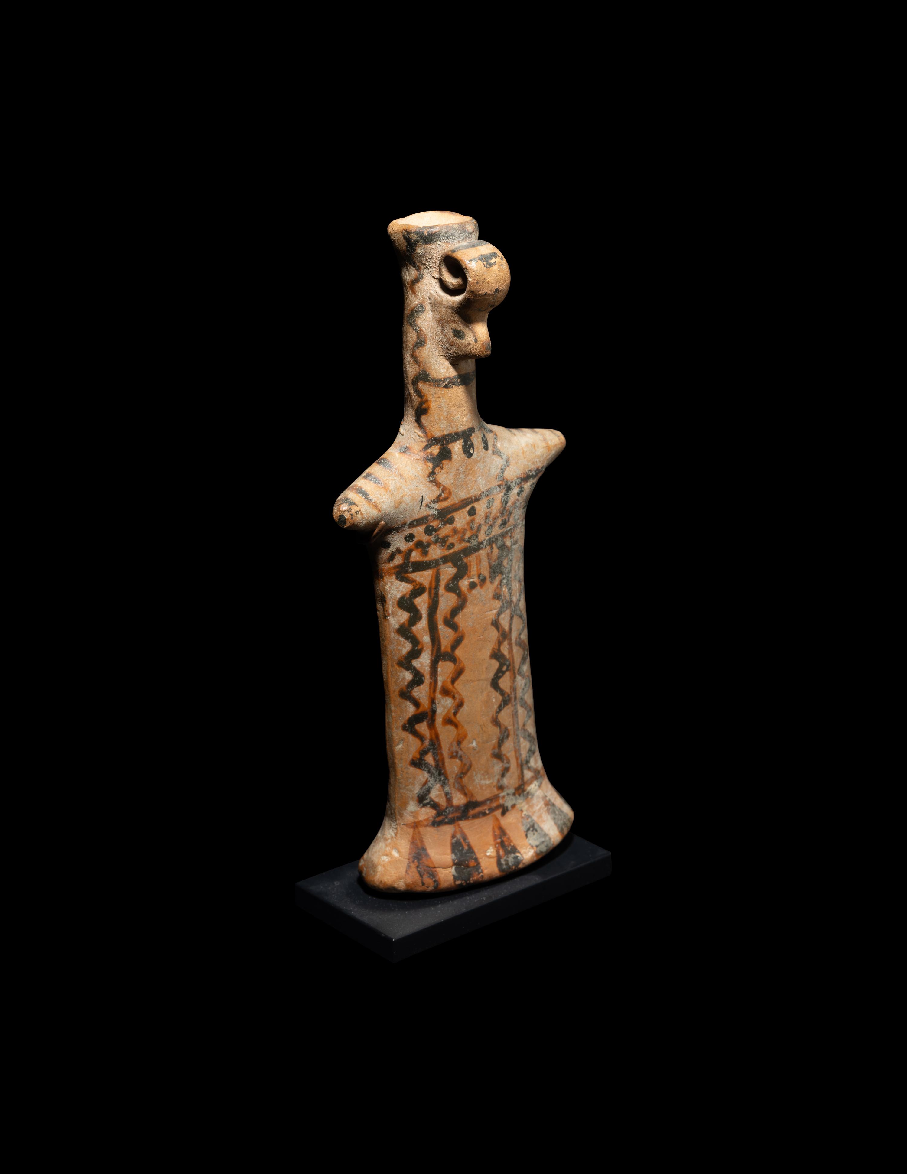 A Boeotian Terracotta Votive Figure of a Goddess