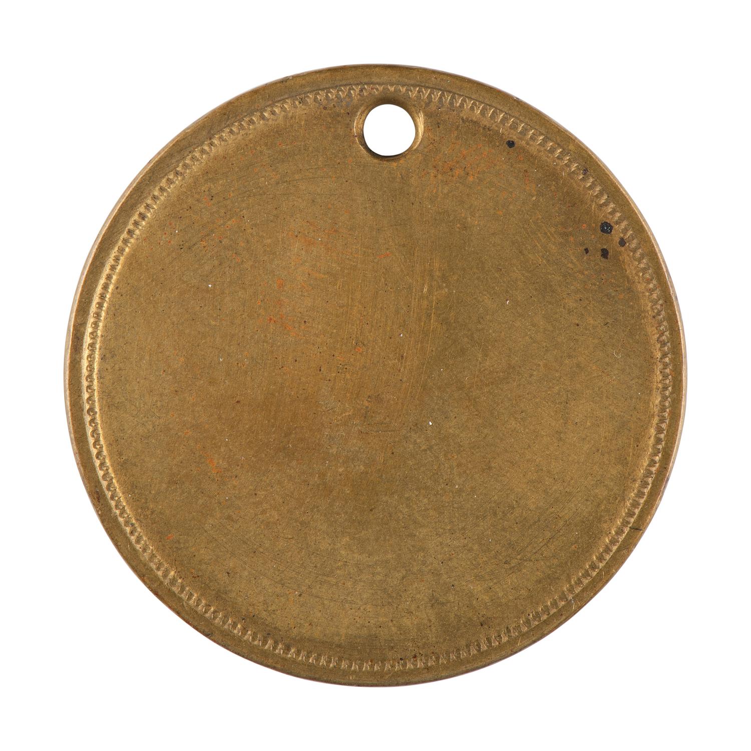 [CIVIL WAR]. Unused Civil War soldier's ID tag. 1861.