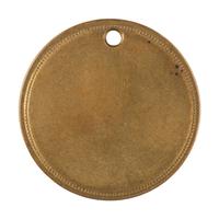 [CIVIL WAR]. Unused Civil War soldier's ID tag. 1861.