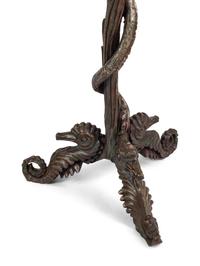 A Pair of Venetian Grotto Style Paint Decorated Stands