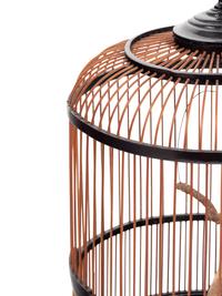 A Japanese Bamboo Bird Cage