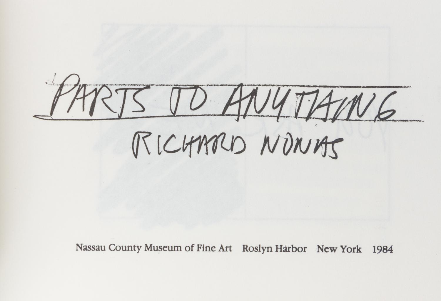 NONAS, RICHARD. A group of six works.