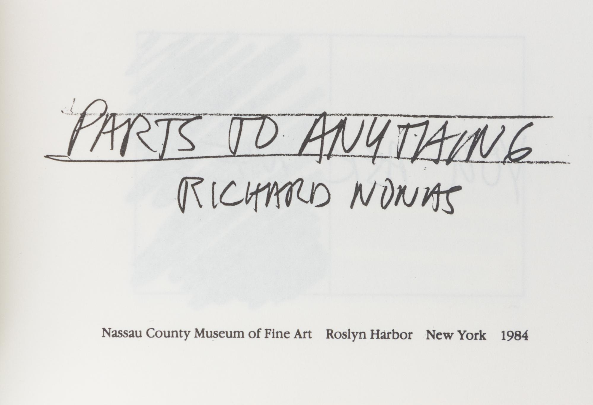 NONAS, RICHARD. A group of six works.