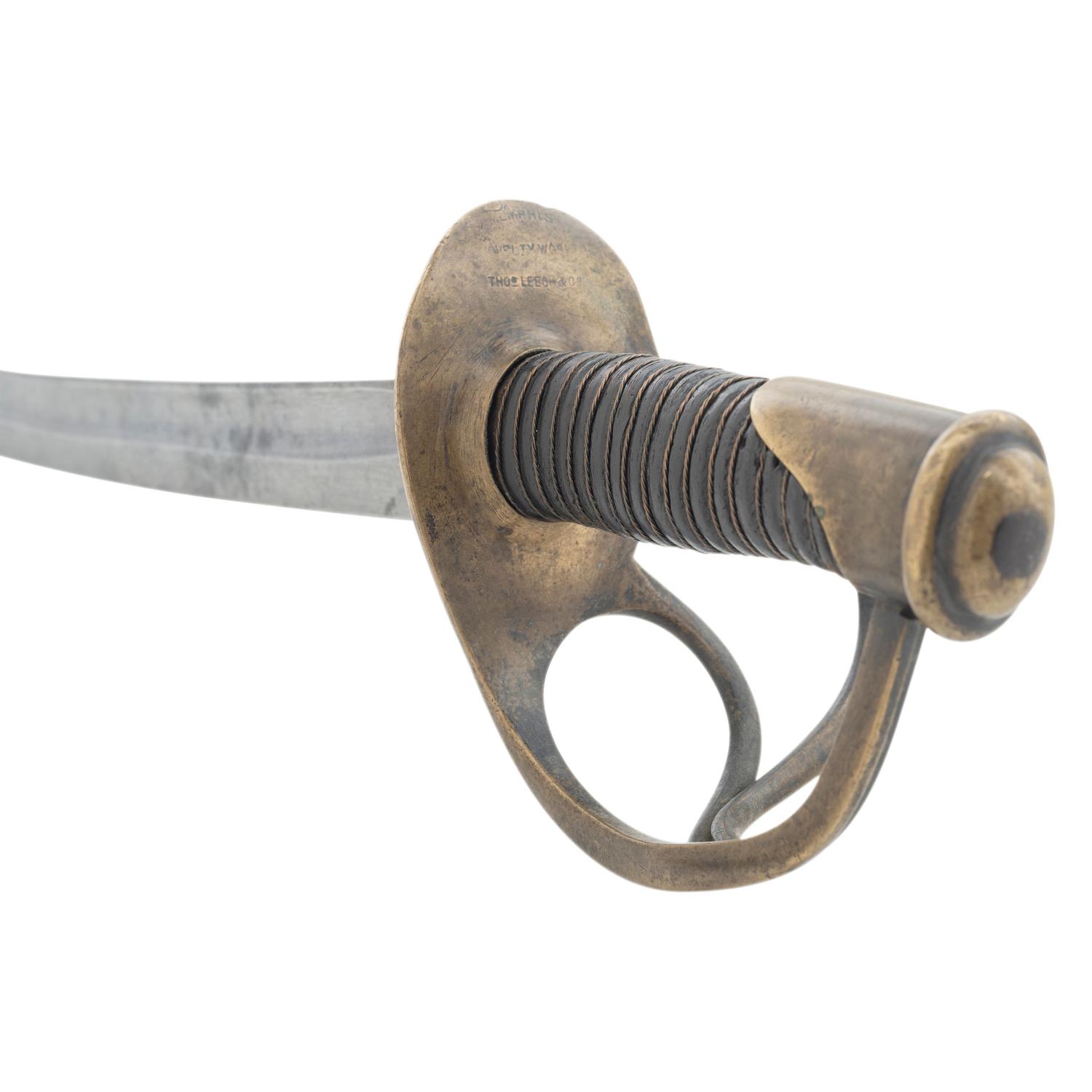 Memphis Novelty Works Thos Leech & Co Marked Enlisted Cavalry Saber