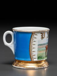A Polo Player's Porcelain Shaving Mug