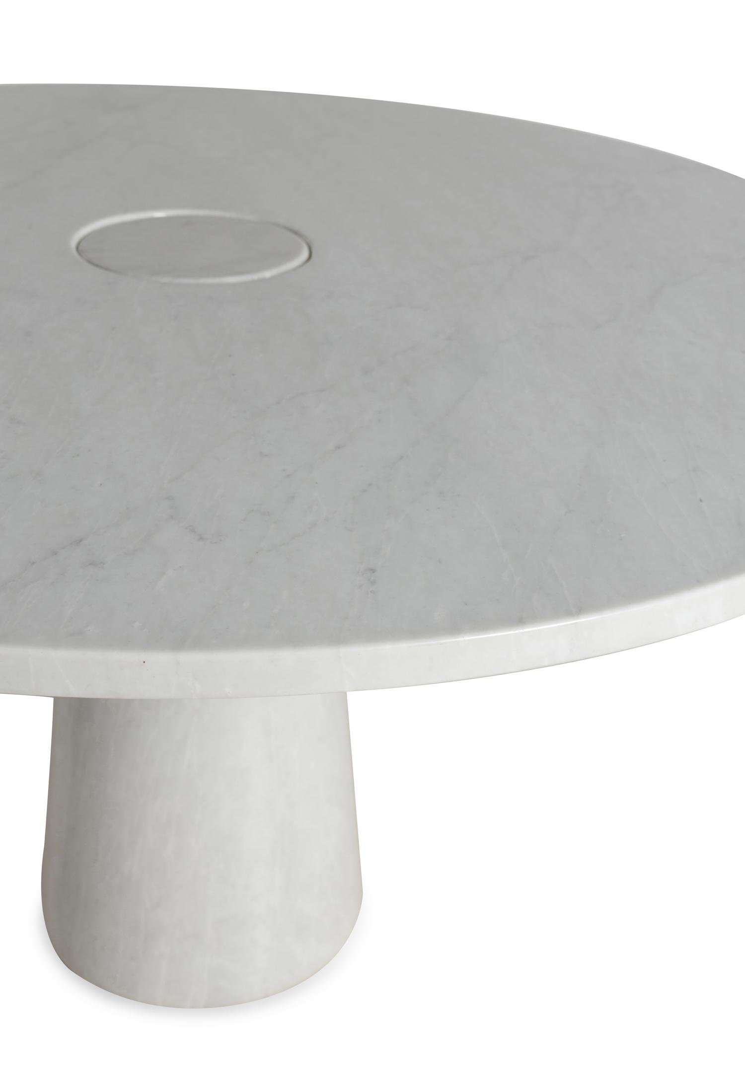 A Marble Pedestal Table
