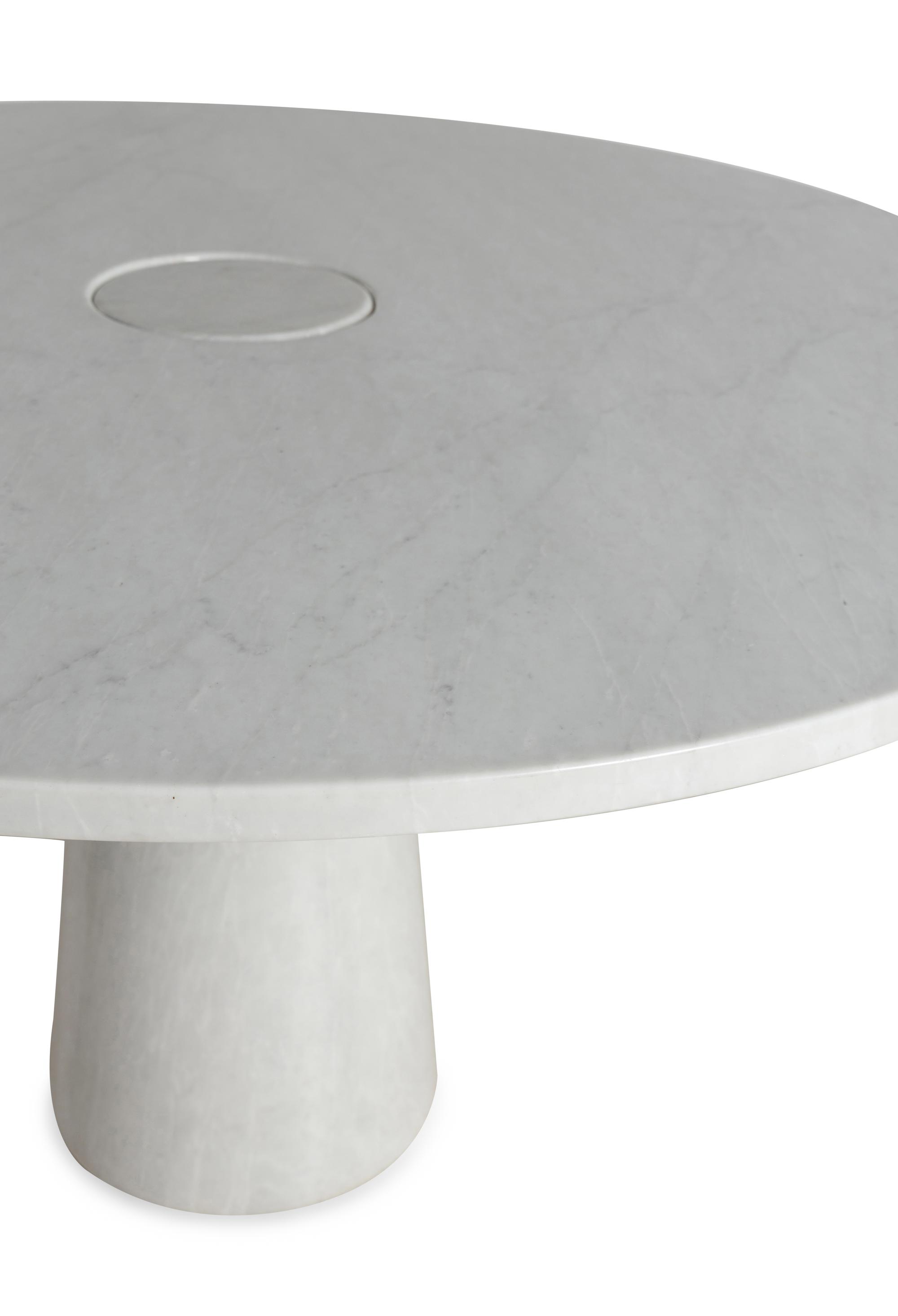 A Marble Pedestal Table