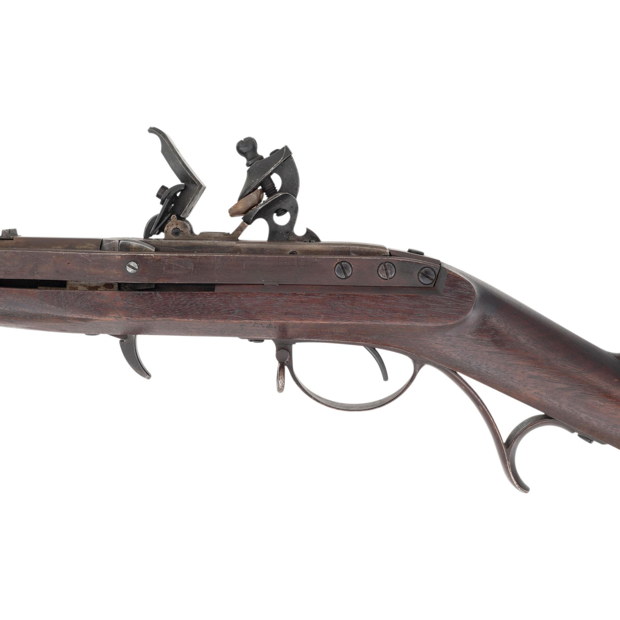 1837 Dated US Model 1819 2nd Production Type Hall Flintlock Rifle Rifle