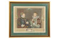 Frances, Duchess of Suffolk and her Husband, Adrien Stokes, Esq. , 1748; Henry VIII and His Family, after Holbein; Lady Jane Grey (a set of three etchings)