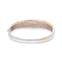 DIAMOND AND YELLOW SAPPHIRE BANGLE BRACELET