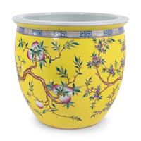 A Large Chinese Famille Rose Porcelain Fishbowl