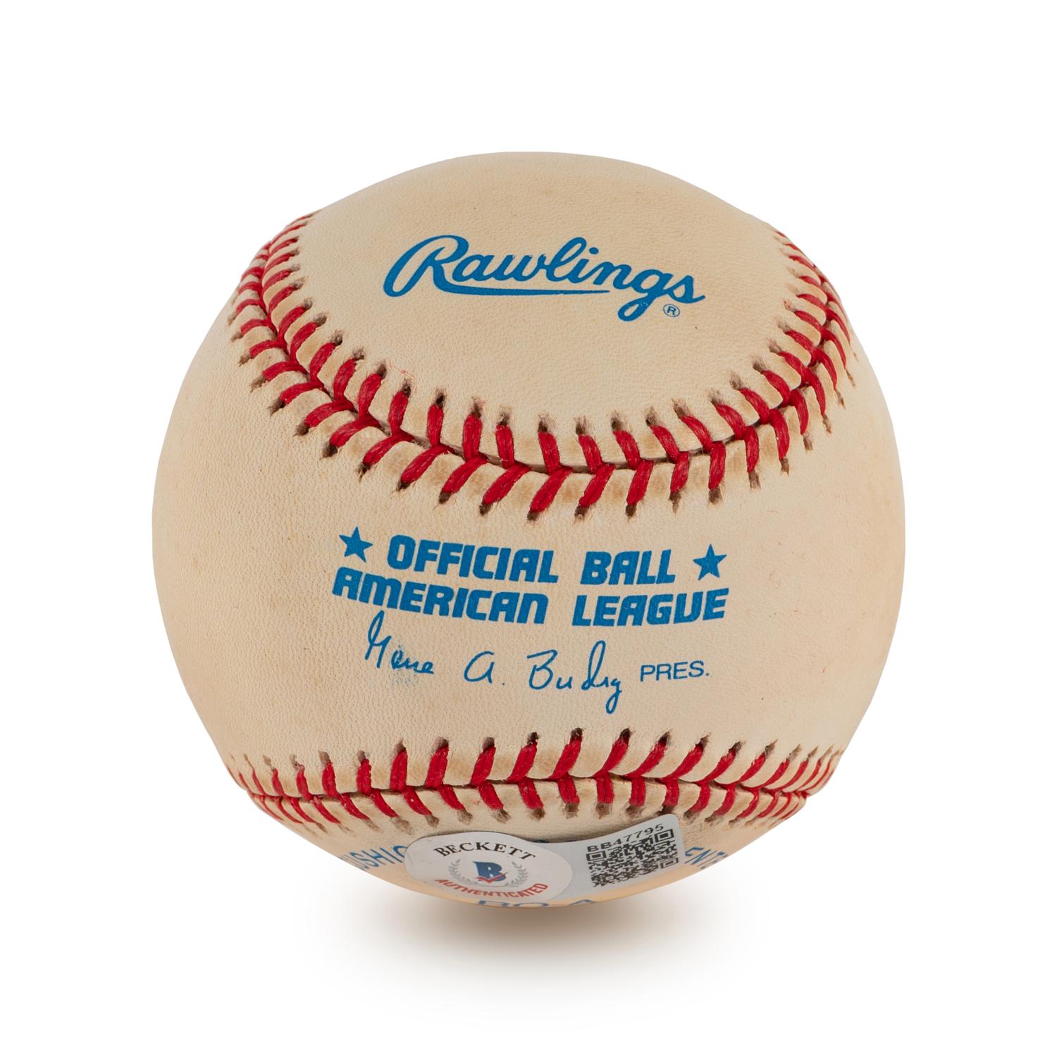 A Group of Four Bob Feller and Allie Reynolds Signed Autograph Baseballs (BAS Beckett Authentication Services Certified),