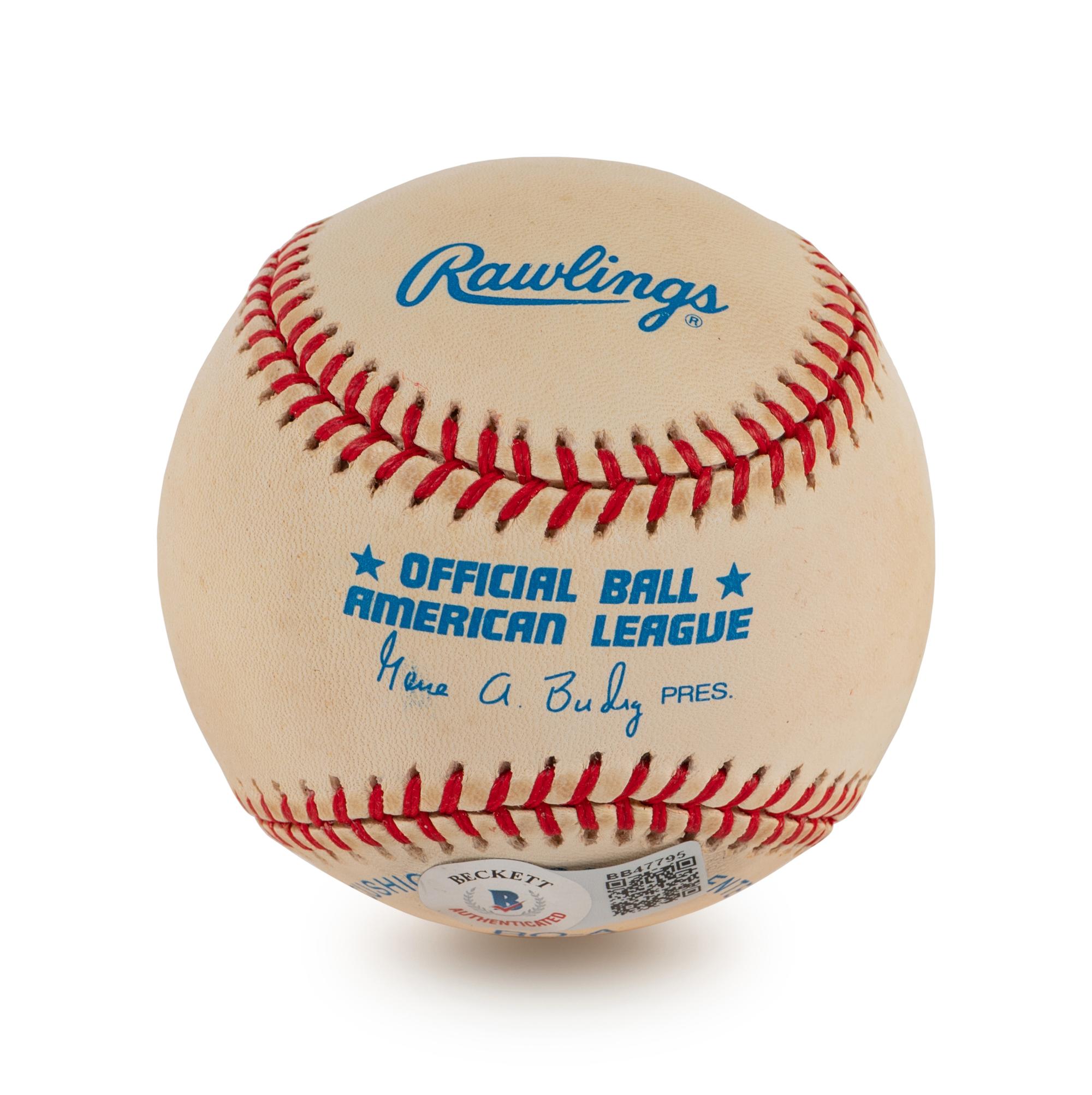 A Group of Four Bob Feller and Allie Reynolds Signed Autograph Baseballs (BAS Beckett Authentication Services Certified),