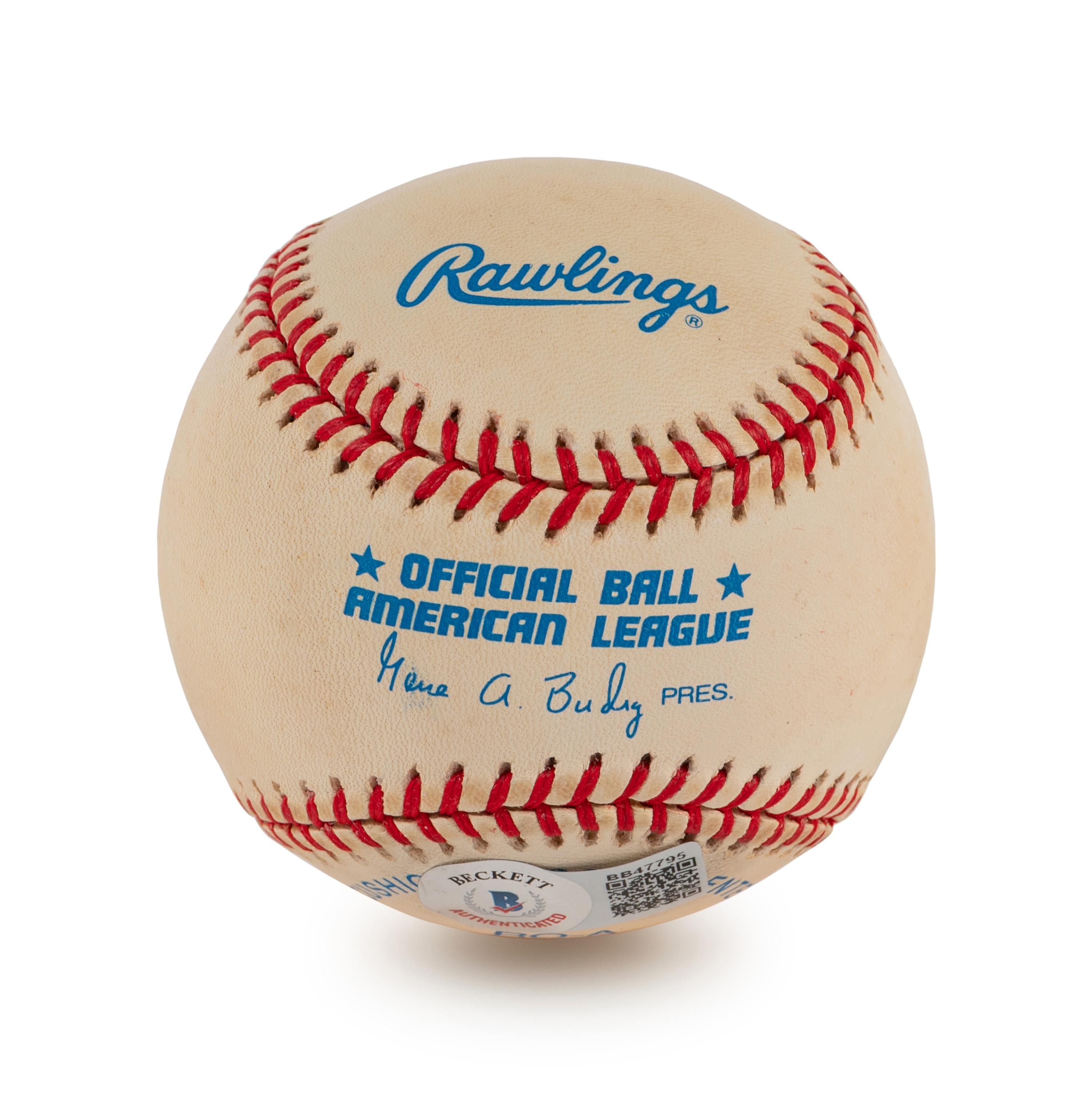 A Group of Four Bob Feller and Allie Reynolds Signed Autograph Baseballs (BAS Beckett Authentication Services Certified),