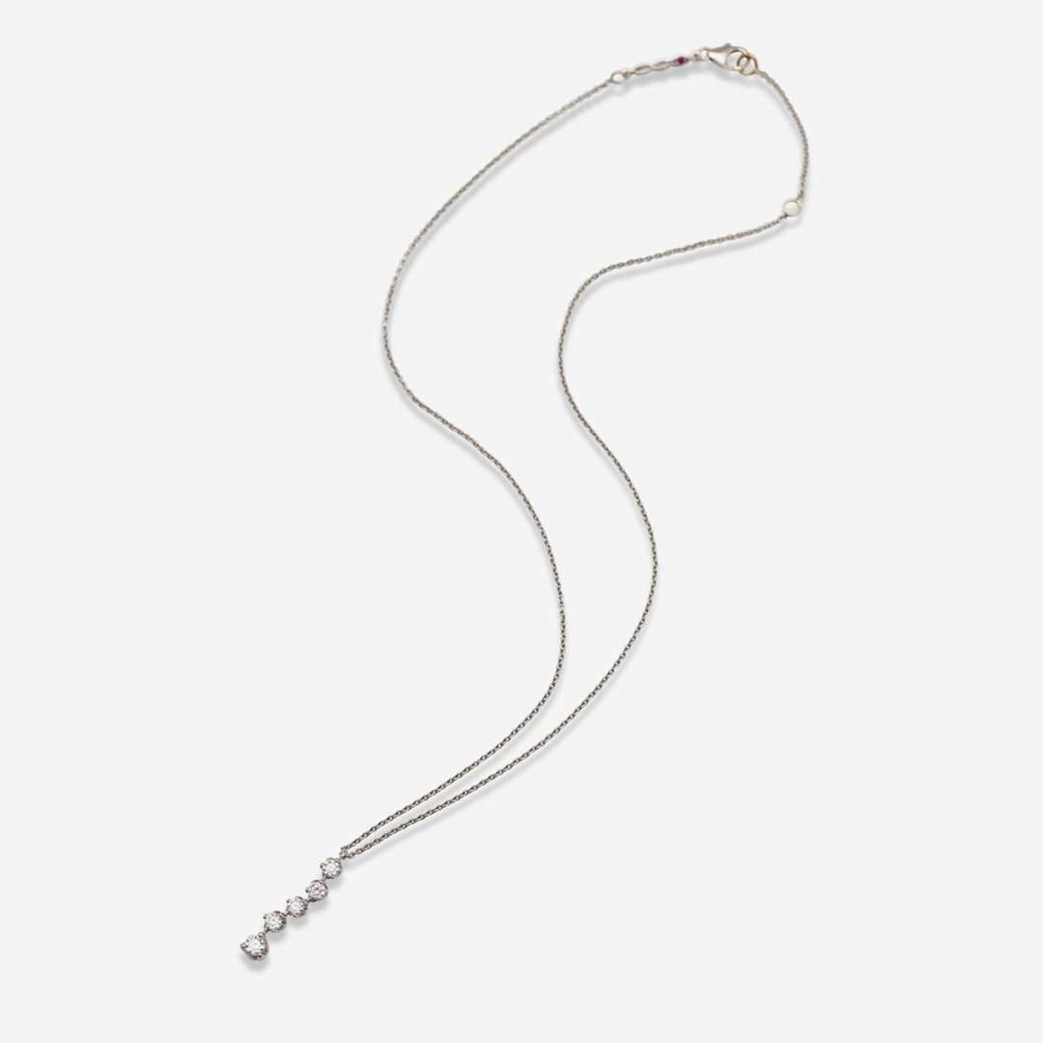 An 18K White Gold and Diamond Necklace by Roberto Coin Roberto Coin