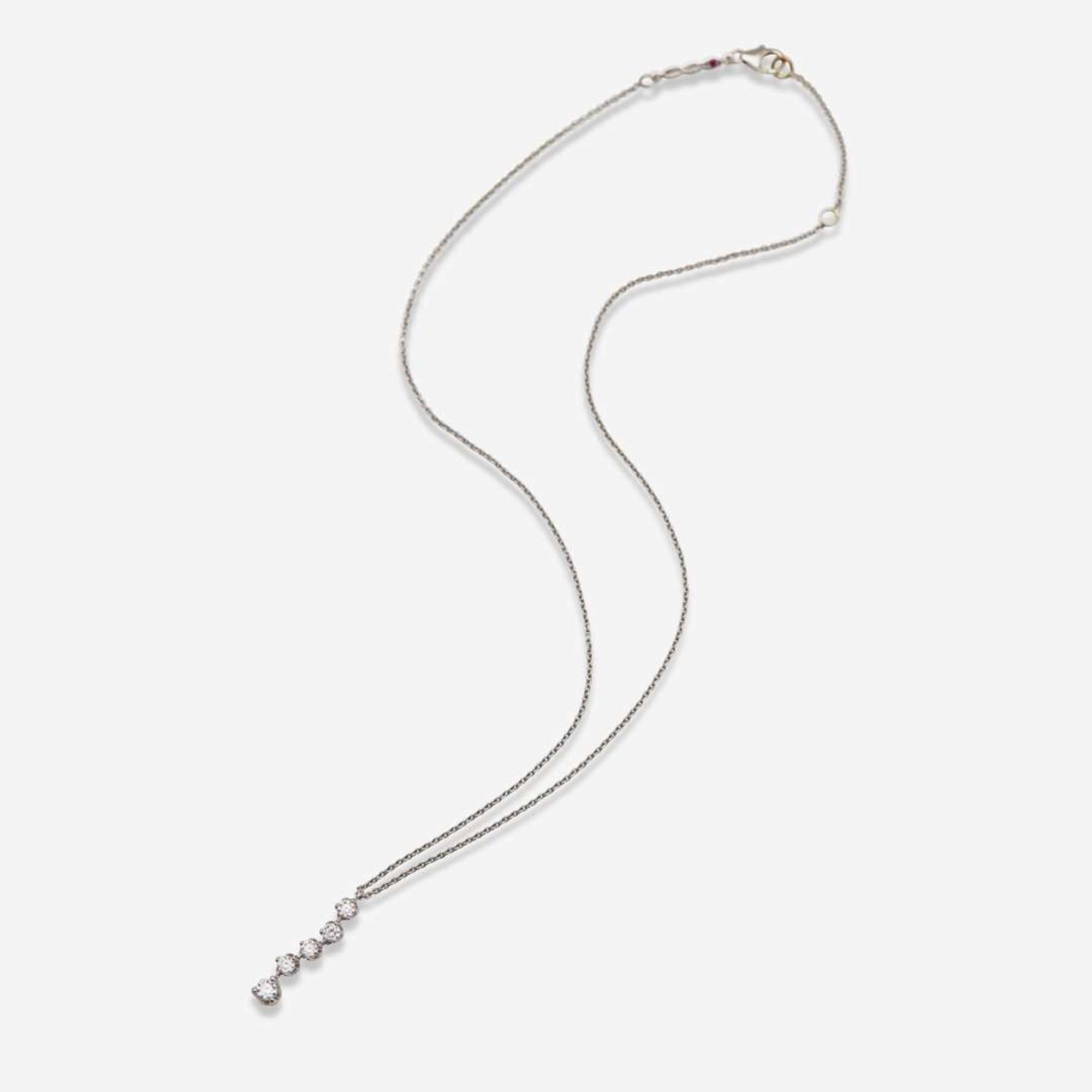 An 18K White Gold and Diamond Necklace by Roberto Coin Roberto Coin