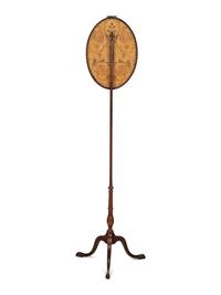 An English Mahogany Fire Screen