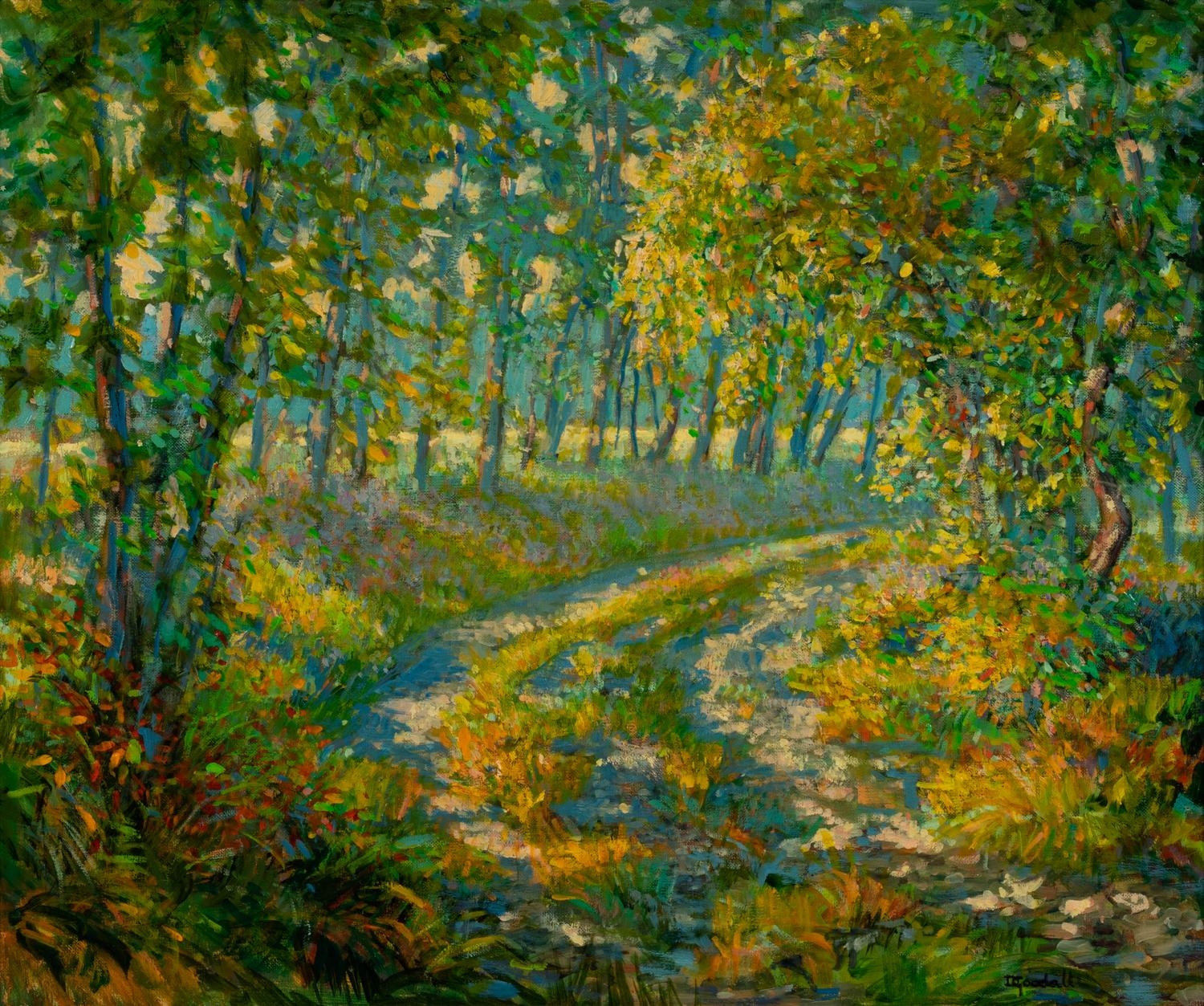 Two Works: Pathway to Elk Meadow and Barn and Marshes