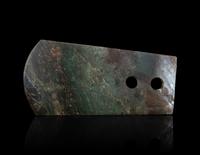An Archaistic Green Jade Axe