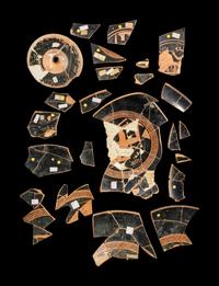 23 Attic Red-Figured Vase Fragments