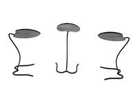 A Nest of Three Salterini Lily Pad Wrought Iron Side Tables — 20TH CENTURY