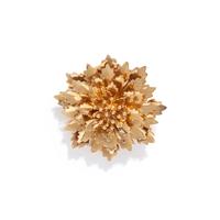 TIFFANY & CO., YELLOW GOLD FLOWER BROOCH