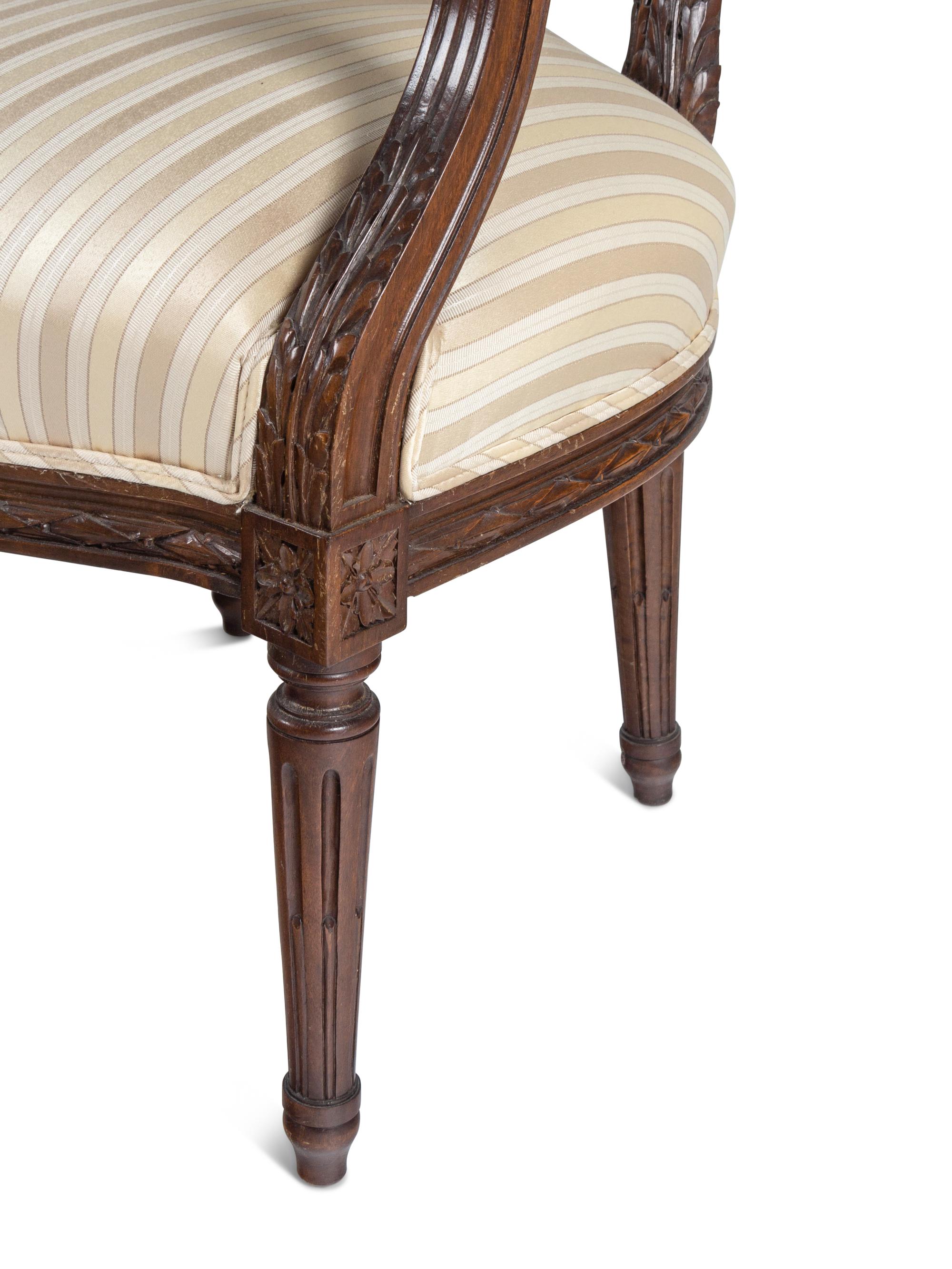 A Louis XVI Style Three-Piece Seating Suite