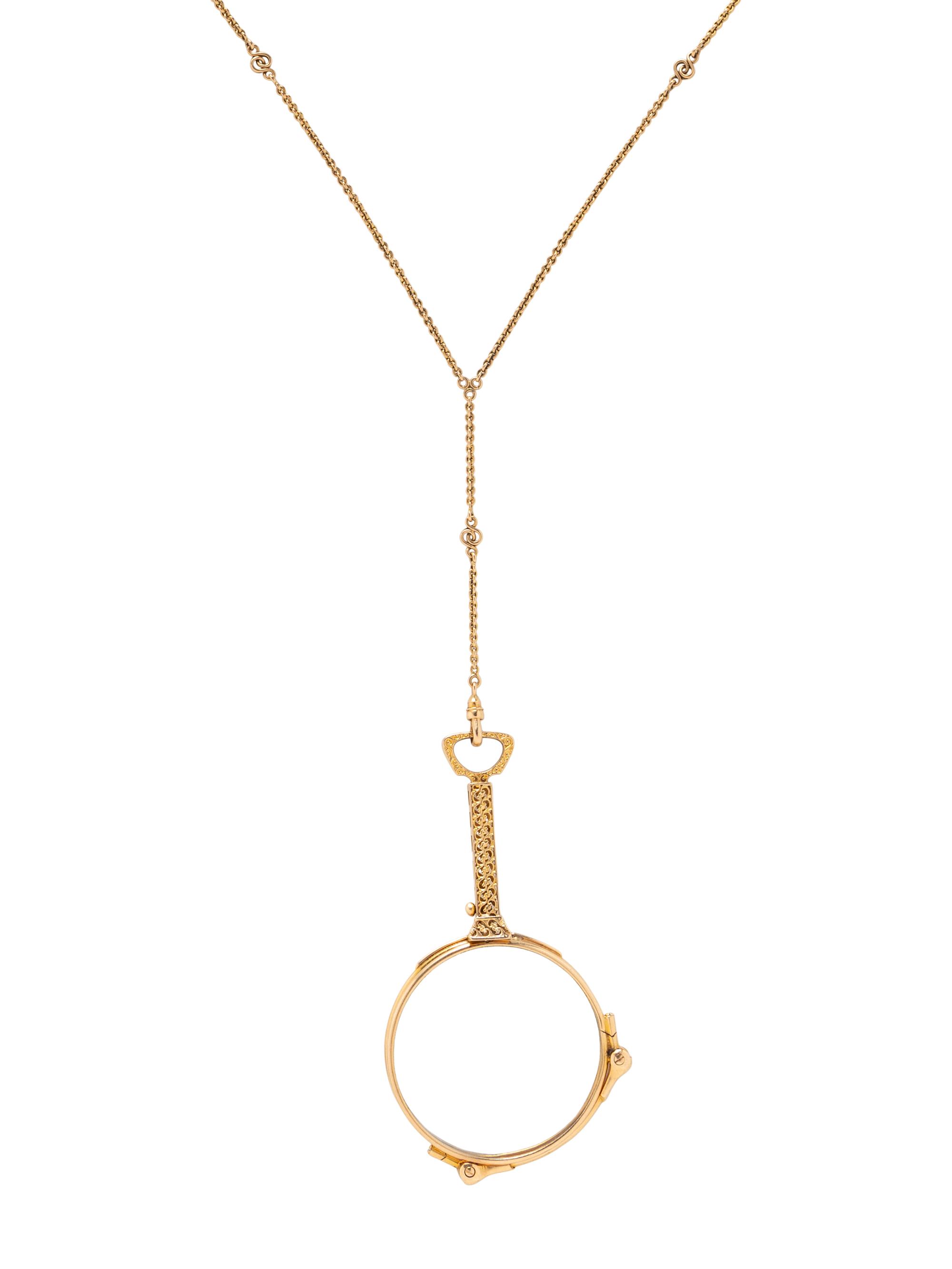 COLLECTION OF GOLD LORGNETTES