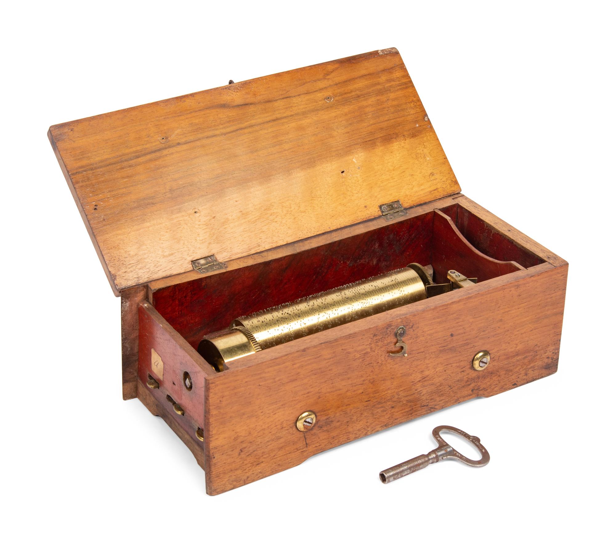A Key Wind Four Air Musical Box by Ducommun Girod