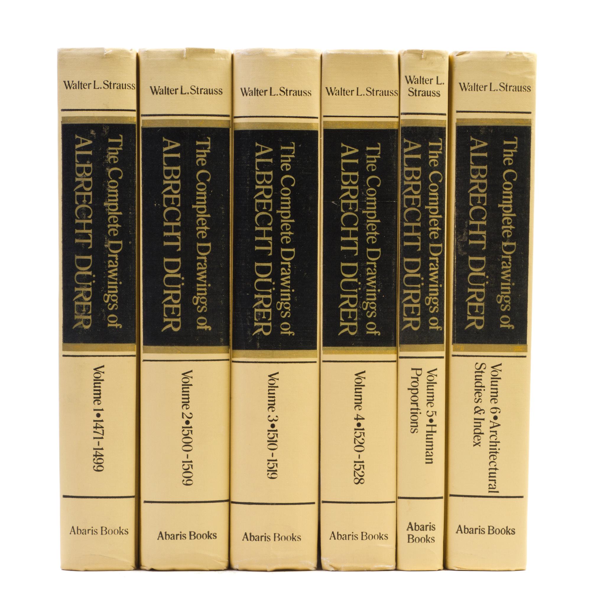 (DURER, ALBRECHT) STRAUSS, WALTER L. The Complete Drawings of Albrecht Durer. New York, (1974). 6 vols. First ed.