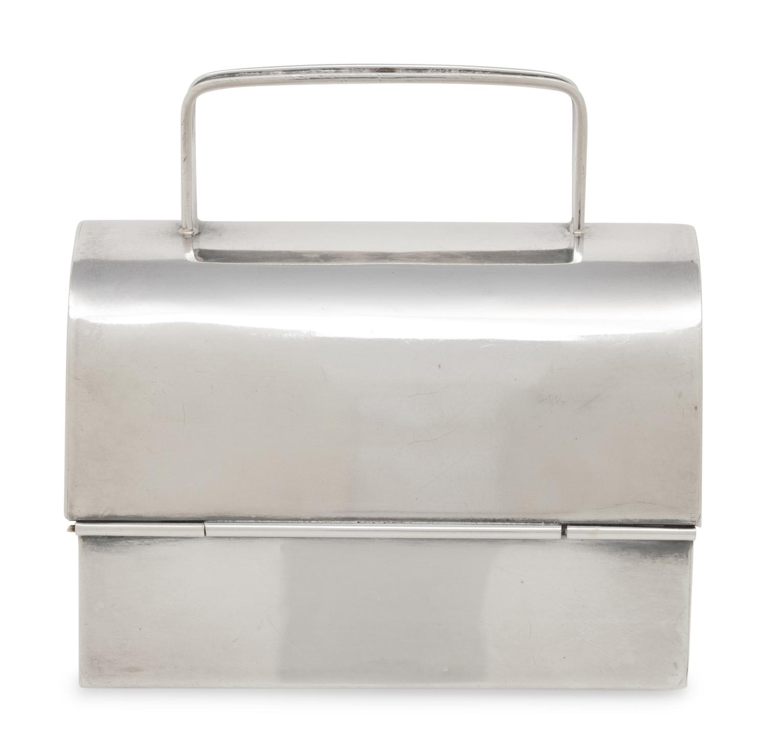 Cartier, Sterling Silver Mini Box Bag