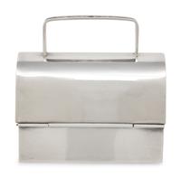 Cartier, Sterling Silver Mini Box Bag
