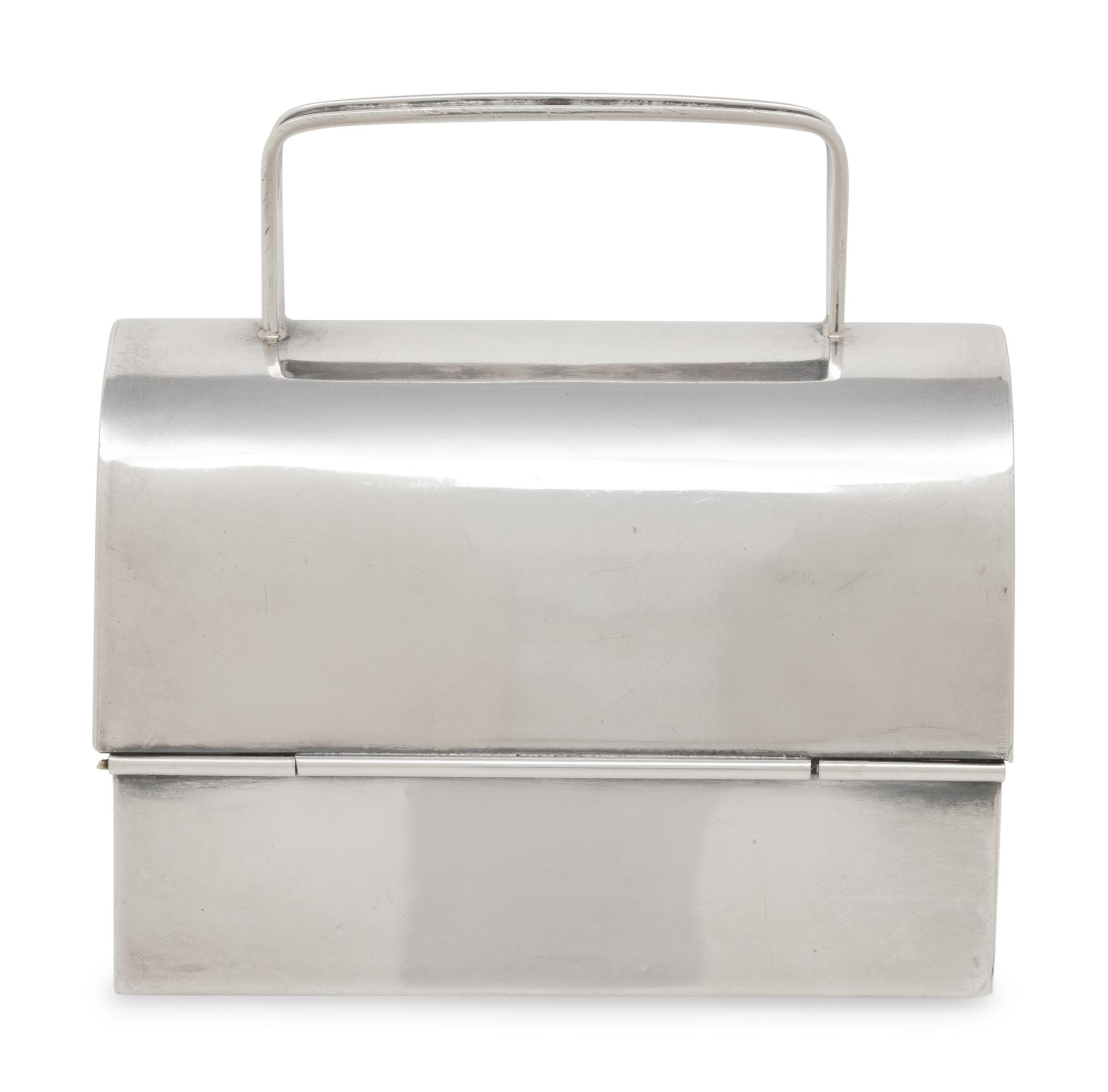 Cartier, Sterling Silver Mini Box Bag