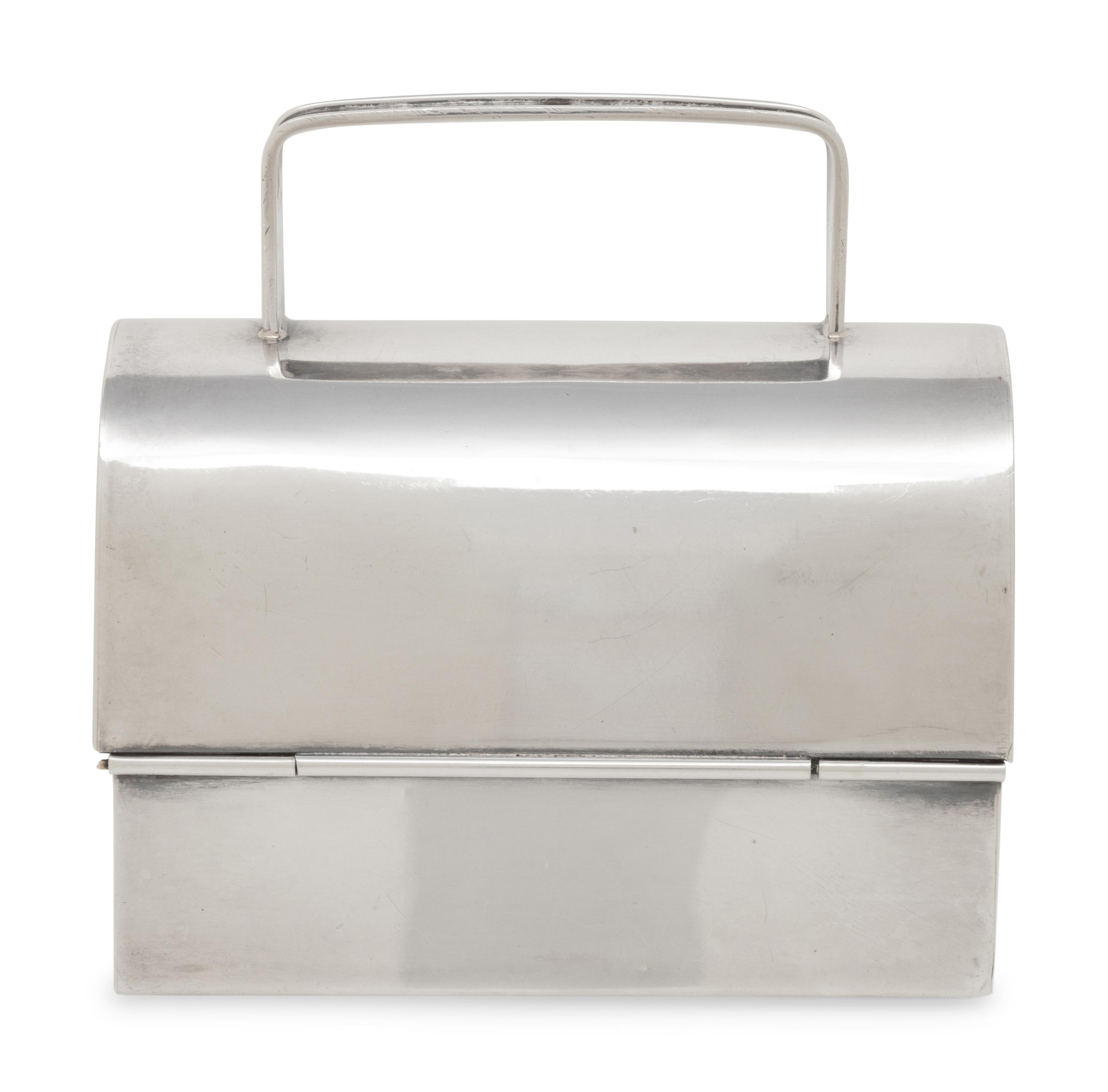 Cartier, Sterling Silver Mini Box Bag