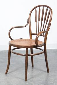 A Bentwood Open Armchair Height 36 x width 22 1/2 x depth 22 inches. — EARLY 20TH CENTURY