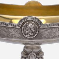 A Neoclassical coin silver centerpiece Gorham Mfg. Co., Providence, RI, retailed by J.E. Caldwell & Co., Philadelphia, PA, circa 1865-1871